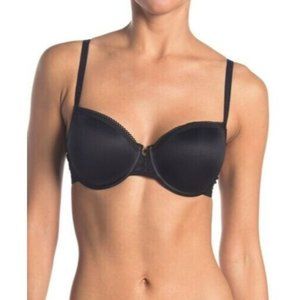 Chantelle C11A60 Spirit Padded Contour Demi Lace Bra Black Size 34DD NWT